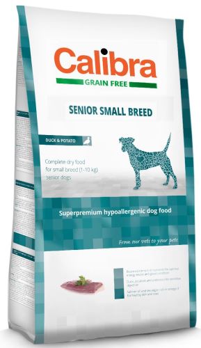 Calibra Dog Grain Free Senior Small Breed Duck 2kg