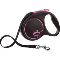 Flexi Black Design M pásek 5m růžové 25kg Flexi Black Design M pásek 5m růžové 25kg