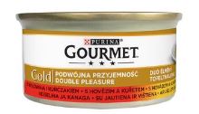 Gourmet Gold konzerva hovězí a kuře 85g