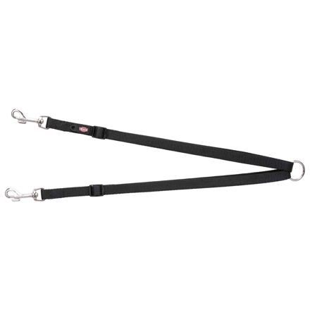 Nylonová rozdvojka PREMIUM, černá XS-S: 40-70cm/10mm