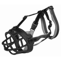 Silikonový náhubek FLEX XL 39cm/hlava max.37cm černý (1)