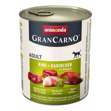 Konzerva ANIMONDA GRANCARNO Adult hovězí + králík + bylinky 800g
