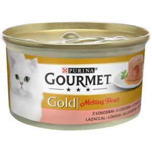 Gourmet Gold Melting heart paštika s omáčkou uvnitř, losos 85g