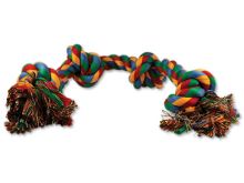 Uzel DOG FANTASY bavlněný barevný 4 knoty 60cm (1)