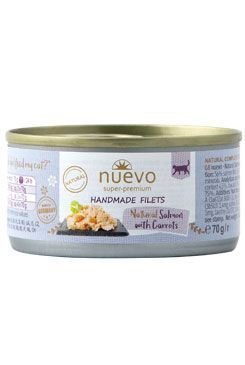 Nuevo kočka Handmade losos s mrkví konzerva 70g