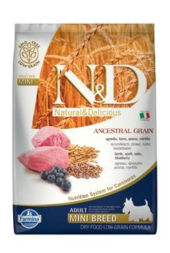 N&D Low Grain DOG Adult Mini Lamb & Blueberry 7kg