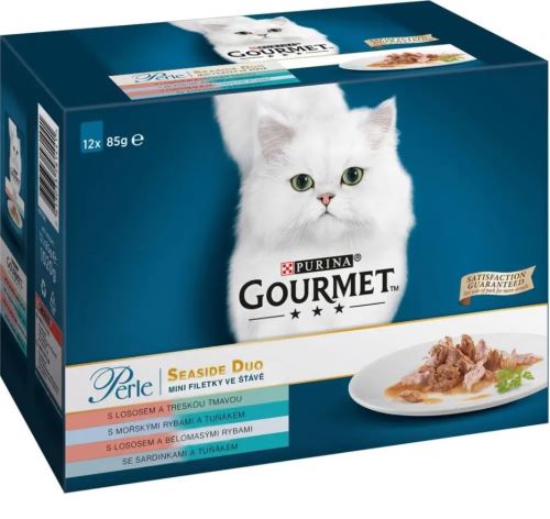 Gourmet Perle rybí Duo minifiletky ve šťávě Multipack 12x85g