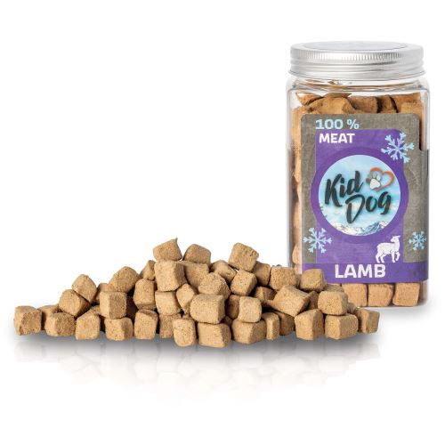 KIDDOG Super Premium 100% freeze dried LAMB CUBES - čisté jehněčí maso, sušené mrazem 105g
