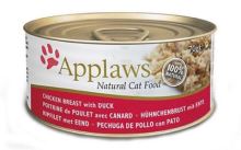 APPLAWS konzerva Cat kuřecí prsa a kachna 70g (1)