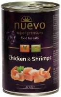 Nuevo kočka adult Kuře a krevety konzerva 400g Nuevo kočka adult Kuře a krevety konzerva 400g
