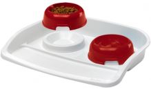 Miska plast 2 kusy - 0,3l + podnos LINDO Ferplast (3)