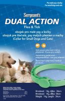 Sergeanťs Dual Action antipar. obojek kočka a malý pes 34cm (1)