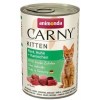 ANIMONDA konzerva CARNY Kitten - hovězí, kuře, králík 400g (1)