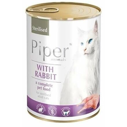 PIPER CAT konzerva Sterilised Králík 400g