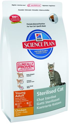 Hill's Feline Dry Adult Young Sterilised Chicken 3,5kg
