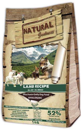Natural Greatness Lamb Recipe All Breed Sensitiv - jehně 2kg