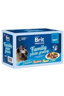 BRIT Premium Cat Delicate Fillets in Gravy Family Plate 1020g (12x85g)