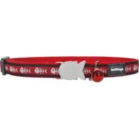 Obojek pro kočky - Fishbone Red (216867065)