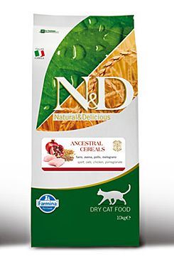 N&D Low Grain CAT Adult Chicken & Pomegranate 10kg