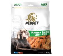 Plovet Mini Králičí Kosti s Rýží 240g Plovet Mini Králičí Kosti s Rýží 240g