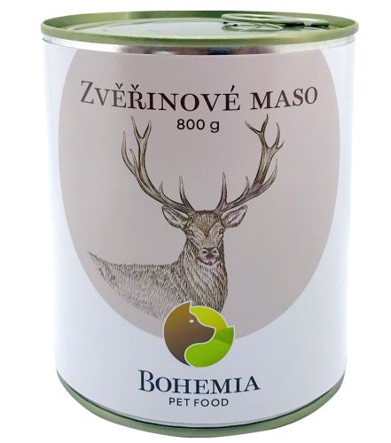 BOHEMIA Zvěřinové maso ve vlastní šťávě 800g