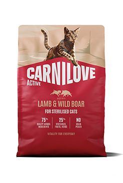 Carnilove Active Cat Lamb & Wild Boar for Sterilised Adult 2kg