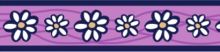Obojek RD - Daisy Chain Purple (1)