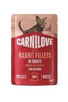 Carnilove Cat Pouch Gravy Rich in Rabbit enriched with Marigold for Ki ttens 85g Carnilove Cat Pouch Gravy Rich in Rabbit enriched with Marigold for Ki ttens 85g