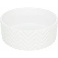 Keramická miska 1,6 l/ø 20 cm, vroubkovaná, bílá (1)