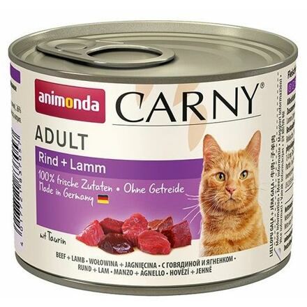 ANIMONDA konzerva CARNY Adult hovězí + jehně 200g