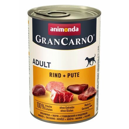 Konzerva ANIMONDA Gran Carno hovězí + krůta 400g