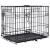 Klec DOG FANTASY skládací černá S - 2x dveře 61 x 43 x 49