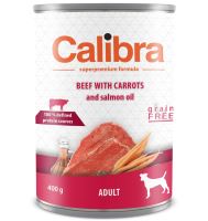 Calibra Dog konzerva Adult hovězí s mrkví 400g - EXP 04/2022