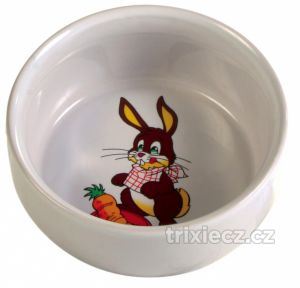 Keramická miska pro králíka s obrázkem 250ml/11cm