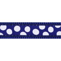 Vodítko RD přep. 25 mm x 2 m - White Spots on Navy (216869792)
