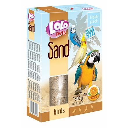 LOLO pets pomerančový písek pro ptáky 1500g