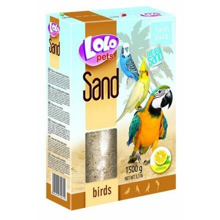 LOLO pets citrónový písek pro ptáky 1500g