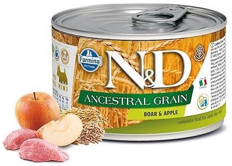 N&D DOG Low Grain Adult Boar & Apple Mini 140g