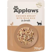 Applaws kapsička Cat kuřecí prsa a divoká rýže 70g (1)