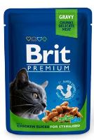 Kapsička BRIT Premium cat chicken slices for sterilised 100g Kapsička BRIT Premium cat chicken slices for sterilised 100g