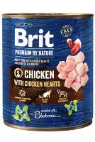 Brit Premium Dog by Nature konzerva Chicken & Hearts 800g (1)
