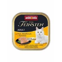 Paštika ANIMONDA Vom Feinsten CORE krůta, hovězí maso + mrkev pro kočky 100g (1)