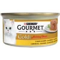 Gourmet  Gold Melting heart paštika s omáčkou uvnitř, kuře 85g