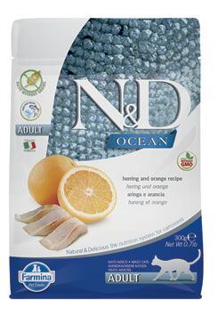 N&D OCEAN CAT Grain Free Adult Herring & Orange 300g