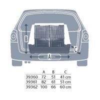Cestovní box s kovovou mřížkou 100x71x80cm (VW Passat var.), Trixie (1)