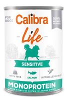 Calibra Dog Life  konzerva Sensitive Salmon with rice 400g (1)