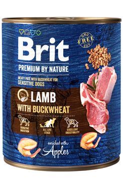 Brit Premium Dog by Nature konzerva Lamb & Buckwheat 800g