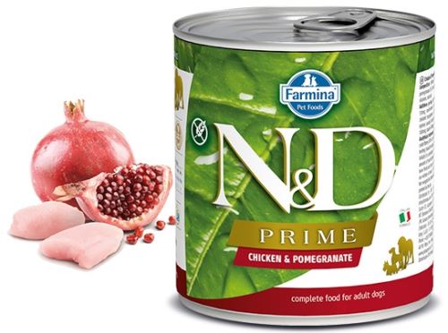 N&D DOG PRIME Adult Chicken & Pomegranate 285g
