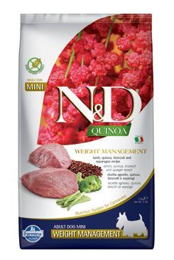 N&D Quinoa DOG Weight Management Lamb Adult Mini 800g