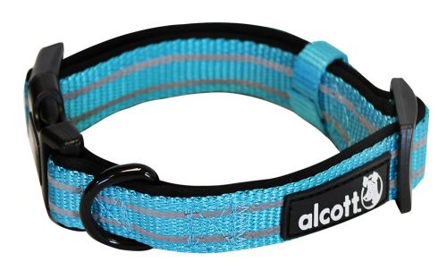 Alcott reflexní obojek pro psy modrý